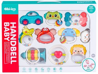 Grzechotka Gryzak 10 Szt. Sensoryczna Zabawka Dla Dzieci Zestaw Grzechotek Gryzaków