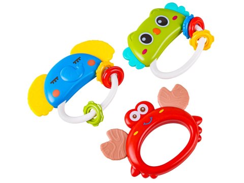 Grzechotka Gryzak 10 Szt. Sensoryczna Zabawka Dla Dzieci Zestaw Grzechotek Gryzaków