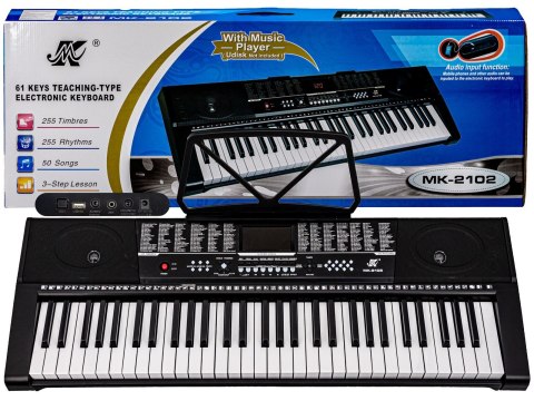Keyboard Organy 61 Klawiszy Zasilacz MK-2102 MK-908 Przecena 20