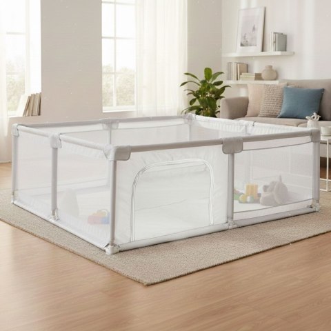 Kojec dla dziecka 160x200 cm suchy basen plac zabaw szary + torba ECOTOYS