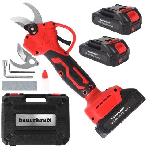 Sekator akumulatorowy elektryczny do gałęzi żywopłotu 21V