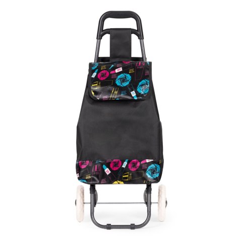 Wózek na zakupy torba 30 litrów ze składanym siedzeniem duże koła ModernHome