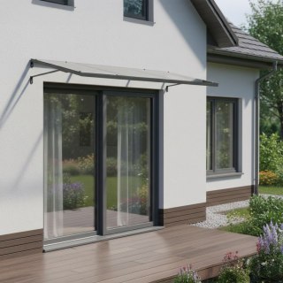 Daszek nad drzwi wejściowe 140x90 cm zadaszenie osłona UV MultiGarden