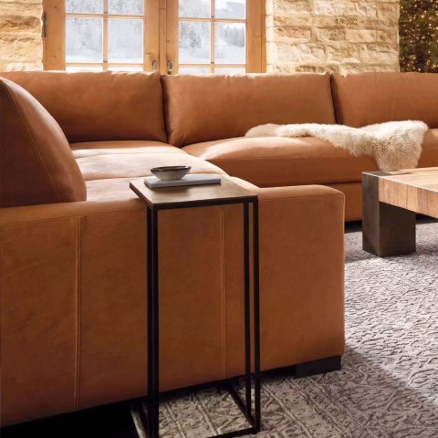 Mobilny stolik pomocniczy boczny pod laptopa metalowy stelaż ModernHome