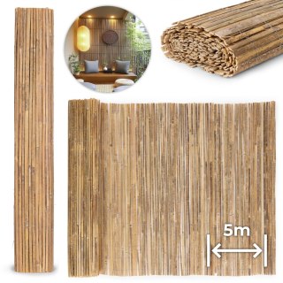 Dwustronna mata bambusowa 150x500 cm na balkon taras ogrodzenie naturalna MultiGarden