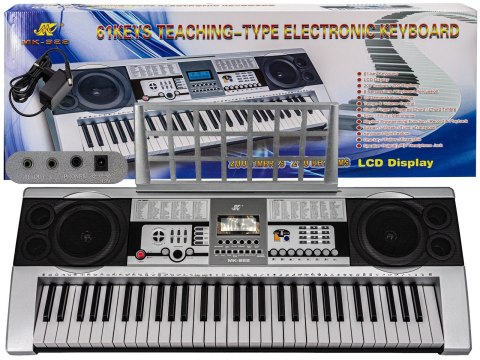 Keyboard MK-922 - duży wyświetlacz LCD, 61 klawiszy Przecena 8