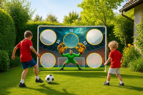 Bramka piłkarska treningowa + mata celnościowa 180x122 cm MultiGarden