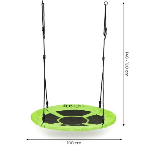 Huśtawka ogrodowa bocianie gniazdo 100 cm zielona ECOTOYS