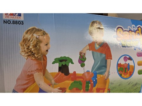 Piaskownica Wodna Basen - Stolik + Akcesoria Foremki Przecena 1