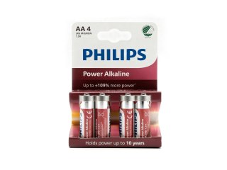 Bateria Alkaliczna Philips 1,5V LR6 AA Power Alkaline - Blister 4 Sztuki